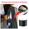 3D Carbon Fiber Car Sticker Protector Car Bumper Door Guard Protection Film Waterproof Car Threshold Door Edge Anti Scratch Tape
