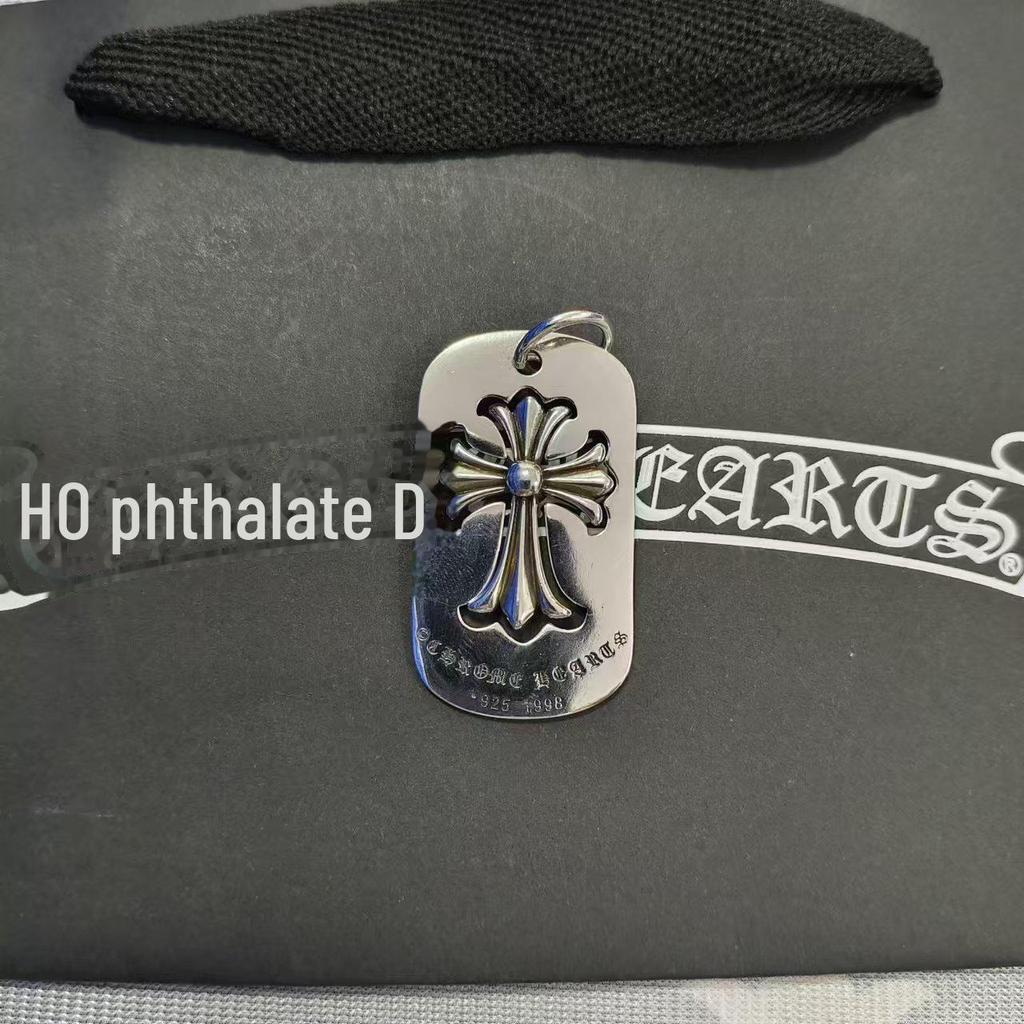 CH Kroko Pendant Collection: Trendy Thai Silver S925 Accessories for Men & Women - Retro Cross, Sword, Hexagram, Bullet Designs