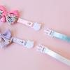 Classic Bow Pet Collar, Cat Dog Collar Macaron Bell Safety Buckle Gradient Floral Bow Adjustable Knot Cat Collars for Kitten and Puppies
