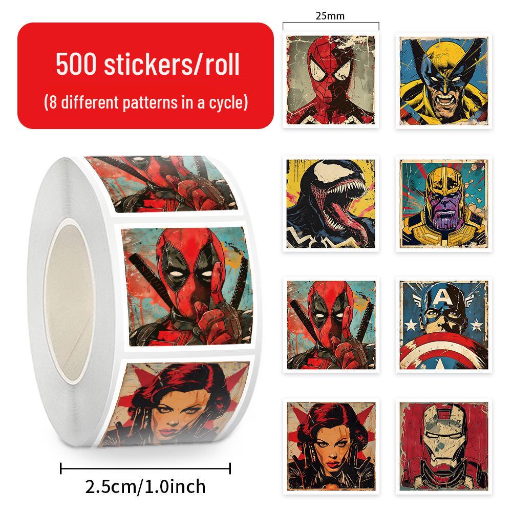 Marvel Heroes Die-Cut Stickers for DIY Journals and Crafts