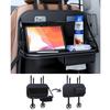 TATACLEA Car Storage Pocket Car Seat Back Car Storage Bag Car Hanging Bag Rear Seat Storage Bag Multifunctional Storage Bag Small Dining Table