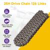 HIAORS 25H Chain 132L with Connecting Master Link for Razor MX500 and MX650 Gas Electric Scooters Mini Bikes Mini Pocket Bikes