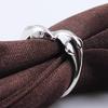 925 Sterling Silver Dolphin Adjustable Ring for Women - Japanese Korean Style