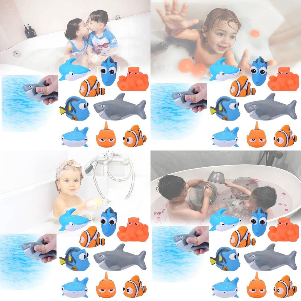 Adorable Clownfish Bath Water Squeeze Toy For Engaging Visual And Sensory Experiences