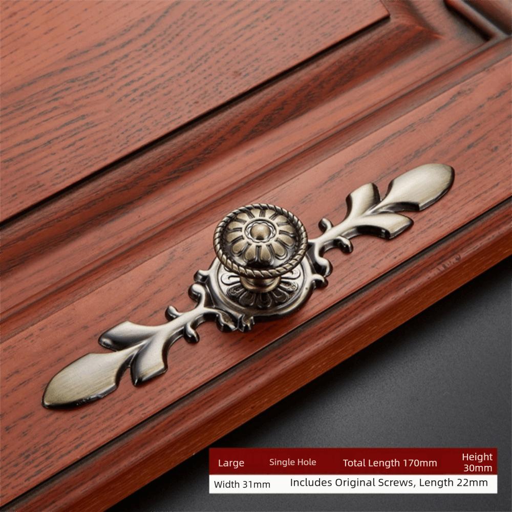 With Screw Bronze Cupboard Dresser Wardrobe Drawer Handles Furniture Hardware Door Knobs Pull handles