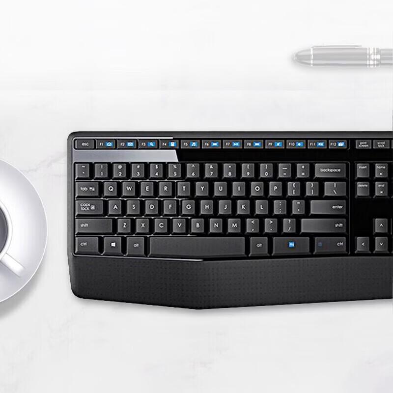 Logitech MK346P Full-Size Wireless Keyboard and Mouse Combo with Palm Rest