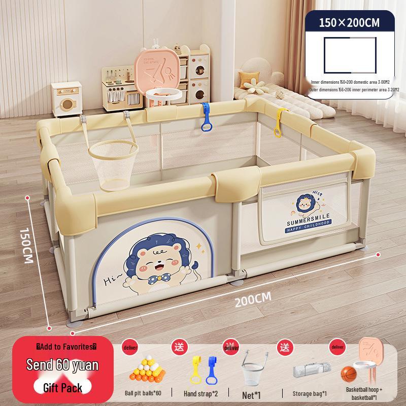 Indoor Baby Playpen & Crawling Mat: Safe Protective Fence & Walker