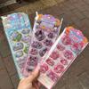 3D Stickers Kawaii Sanrio School Student Stationery Black Rice My Melody Stitch Stickers Notebook Diary Manual Decoration