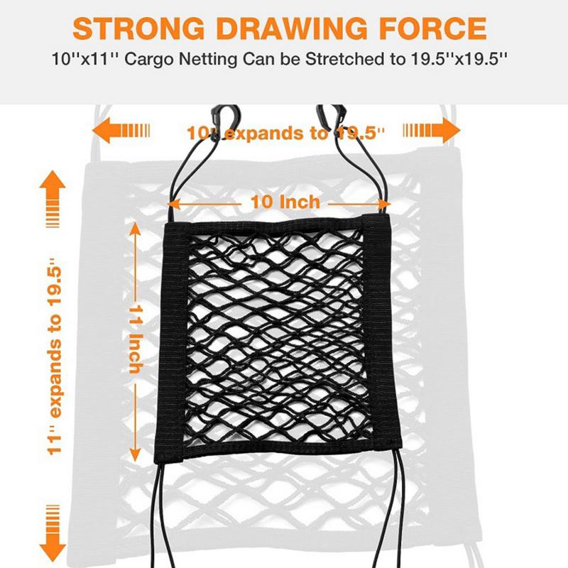 Motorrad-Aufbewahrungsnetz, doppellagiges Frachthutnetz, multifunktionales Frachthutnetz, hochelastischer Bungee-Expansions-Organizer