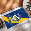 Parramatta Eels Crystal Velvet Rug, Custom Name Text Personalized Non‑Slip Floor Mat for Home Decor Gift