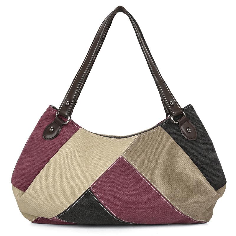 

Модная и цветная сумка под мышкой, повседневная сумка через плечо большой вместимости фиолетовый