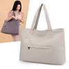 New Simple Casual Canvas Bag College Student Commuting Class Bag Female Lazy Wind Large Capacity Large Bag Female