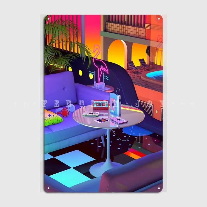 Mixtapes Memories Metal Sign Cinema Garage Party Design Plaques Tin Sign Poster