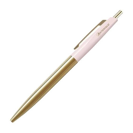 Anterique Oil-Based Ballpoint Pen 0.5mm Sage Green BP2SG One-Piece Construction Brass Rod Material 26g Weight Balance
