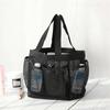 Men's Portable Mesh Shower Caddy Quick Dry Shower Tote Hanging Bath Toiletry Organizer Bag 7 Storage Pockets Double Handles