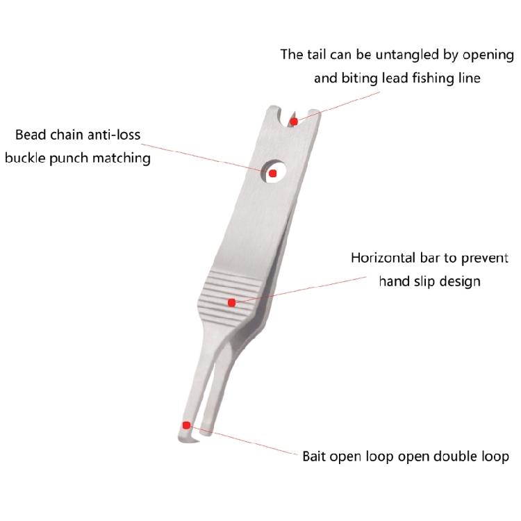 Double Opening Pliers Fishing Line Pliers Fishing Tackle Accessories Fishing Line Tweezers Split Rings Opener Tool