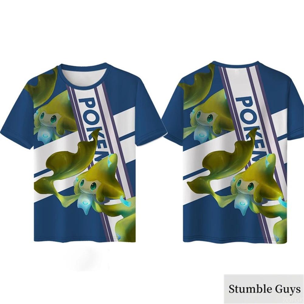 Pokemon Summer Cartoon Fashion 3D Print T-shirt Kids Boys Girls Pikachu T-shirts Kids Harajuku Cute Clothing Men Women Clothes