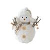 Round Hat Christmas Snowman Ornaments Knitted Snowman Statue Cute Xmas Decoration  Festivals