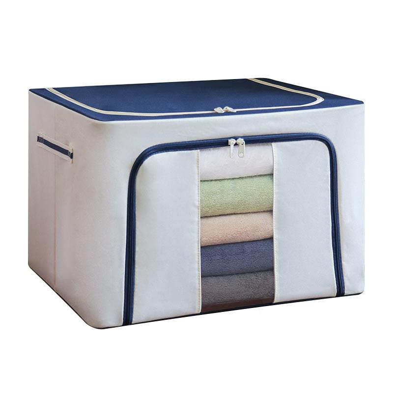 Skládací úložný box Oxford s ocelovým rámem, vyjímatelný a pratelný na oblečení, přikrývky a hračky