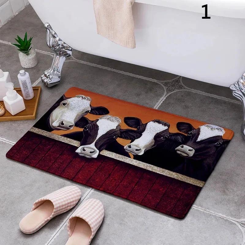 Cartoon Camper Carpet Bathroom Entrance Doormat Bath Indoor Floor Rugs Absorbent Mat Anti-slip Kitchen Rug for Home Decorative