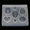 Faceted Gemstone Clear Silicone Mold for Jewelry for DIY Jewelry Craft Making