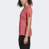 Adidas Casual Sports Running Backless Round Neck Short Sleeve Raglan T-Shirt Women Tops Magenta DU1321