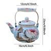 Emaille Teekessel 2,5L Teekanne Blumenkessel Kaffee für Restaurant Heimküche