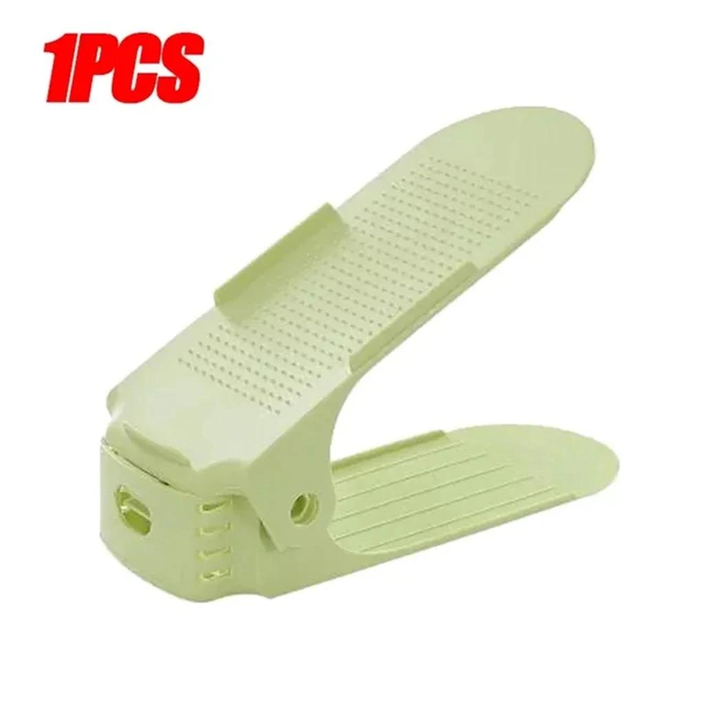 1pcs Adjustable Shoes Rack Organizer Shoe Slot Space Saver Double-layer Shoe Rack Organization Shoes Storage Rack Shoe Box
