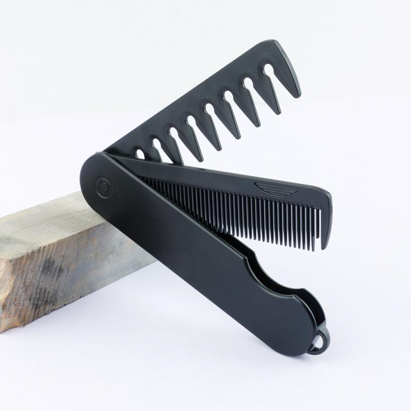 Mulitfunctional Folding Hair Comb Wide Tooth Oil Head Styling Beard Comb Hair Clipper Combs 1/2/3 In1 Portable Hairdressing Comb