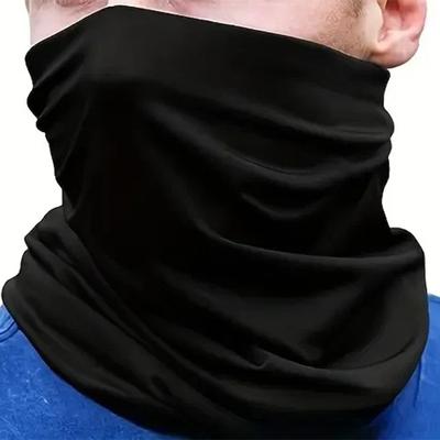 Bandana Moto Bicicleta Máscara Facial Bandana Cachecol Mágico 1 Peça Preto Ciclismo Caminhada Camping Caça Corrida Tubo de Pescoço Cachecol