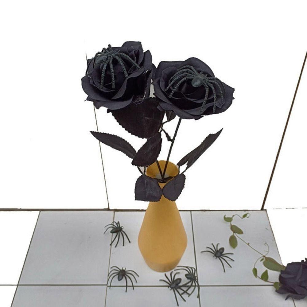 

Дом с привидениями Хэллоуин Букет Поддельные Розы Искусственный цветок розы Хэллоуин Декор Вечеринка Макет