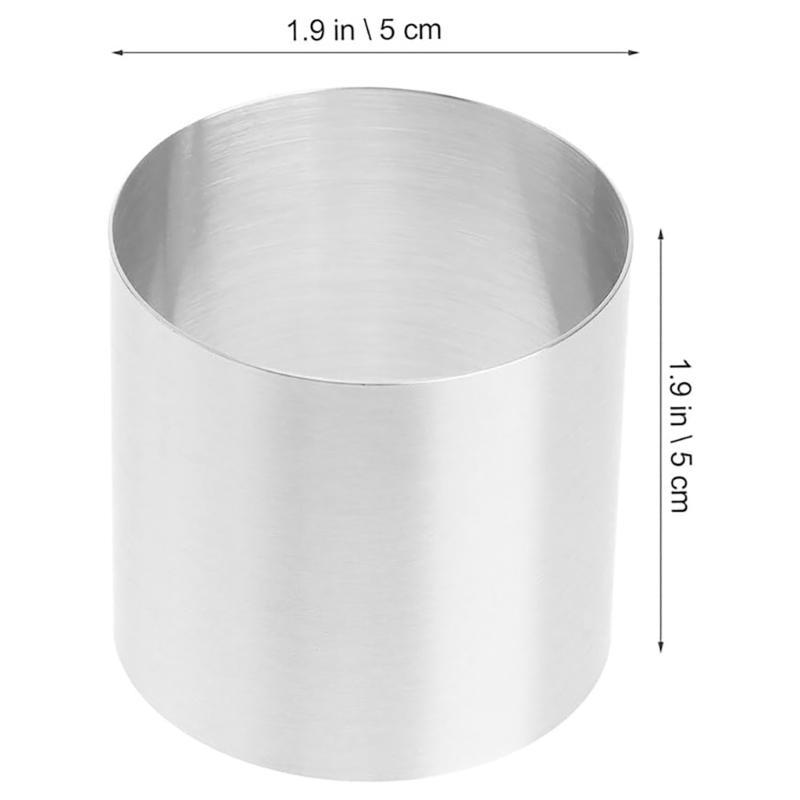 12 Pack Stainless Steel Dessert Molds Round Cake Rings Cake Moulds Baking Moulds Perfect for Elegant Cakes and Pastries