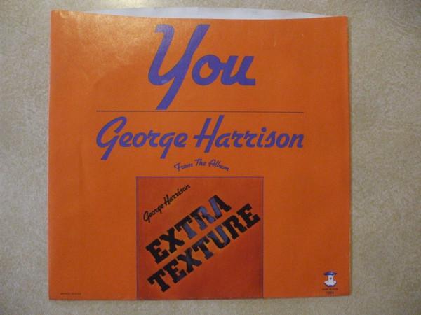 

7inch Record GEORGE HARRISON You 1884 APPLE 1975 US Rock Used
