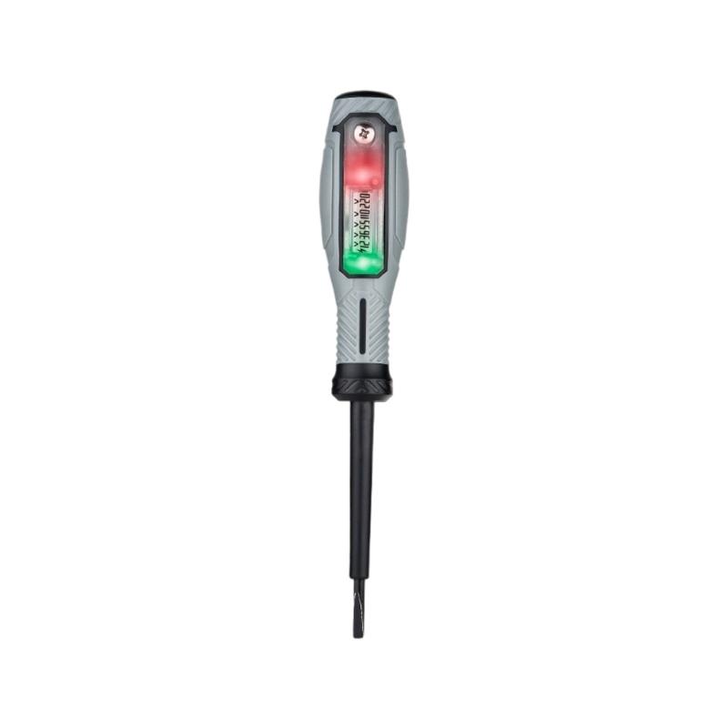 

High Accuracy Voltage Tester With LCD Display LED Alerts None Contact Electrical Detector For 12V-250V Safety Inspection сірий