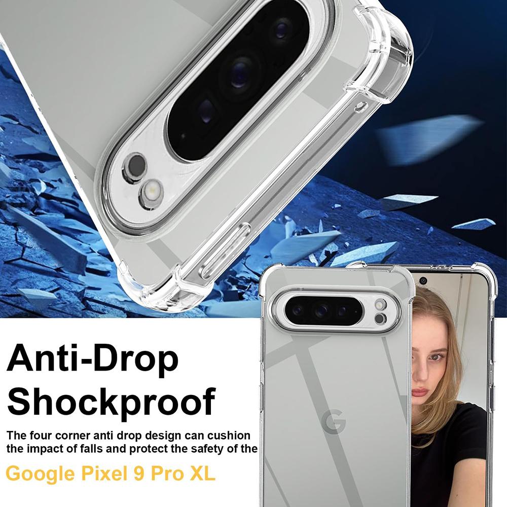 Transparent Shockproof Silicone Case For Google Pixel 6 6A 7 7A 8 8A 9A 9 Pro XL Ultra Thin Soft Back Cover Clear Tpu Slim Shell
