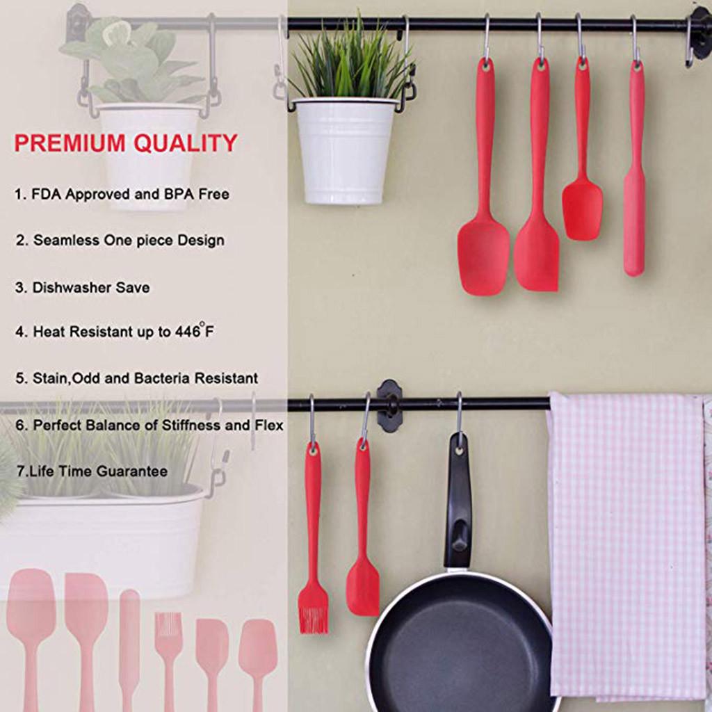 Premium 6pc Kitchen Non-Stick Silicone Utensils Gift Box Set Baking Spatula Tool Premium 6pc Kitchen Non-Stick Silicone Utensils Gift Box Set Baking Spatula Tool