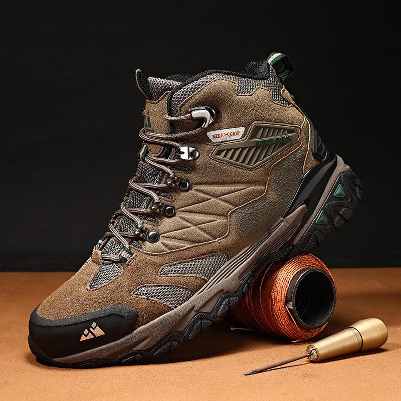 Large Size Men's Shoes Outdoor Hiking Shoes Men's Korean Version Hiking Shoes Casual Men's Shoes High Top 2025 Shoes