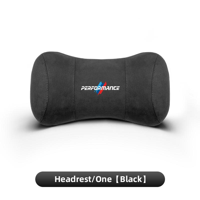 AAAOS1 Car Suede Headrest Memory Cotton Cervical Spine Protection Pillow For BMW Performance X4 X5 X6 X7 E28 E90 GT G30 M4 M5 F07 F34