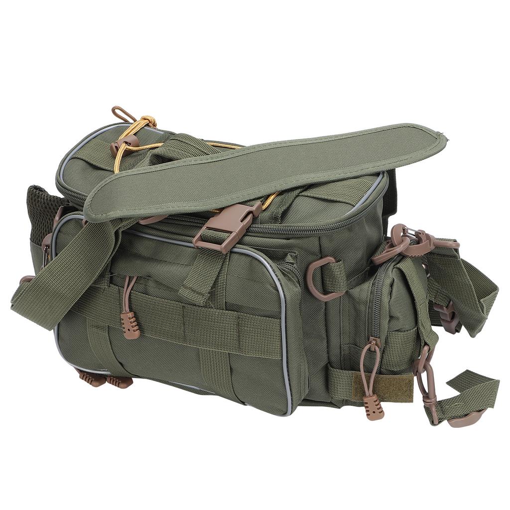 Fishing Bags Waterproof Large Capacity Fishing Storage Bags for Fishing Tools StorageArmy Green