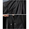 DIMANAF Plus Size Autumn Winter Women Coat Long Sleeve Jackets Casual Loose Outerwear Black Zipper Trench Coat