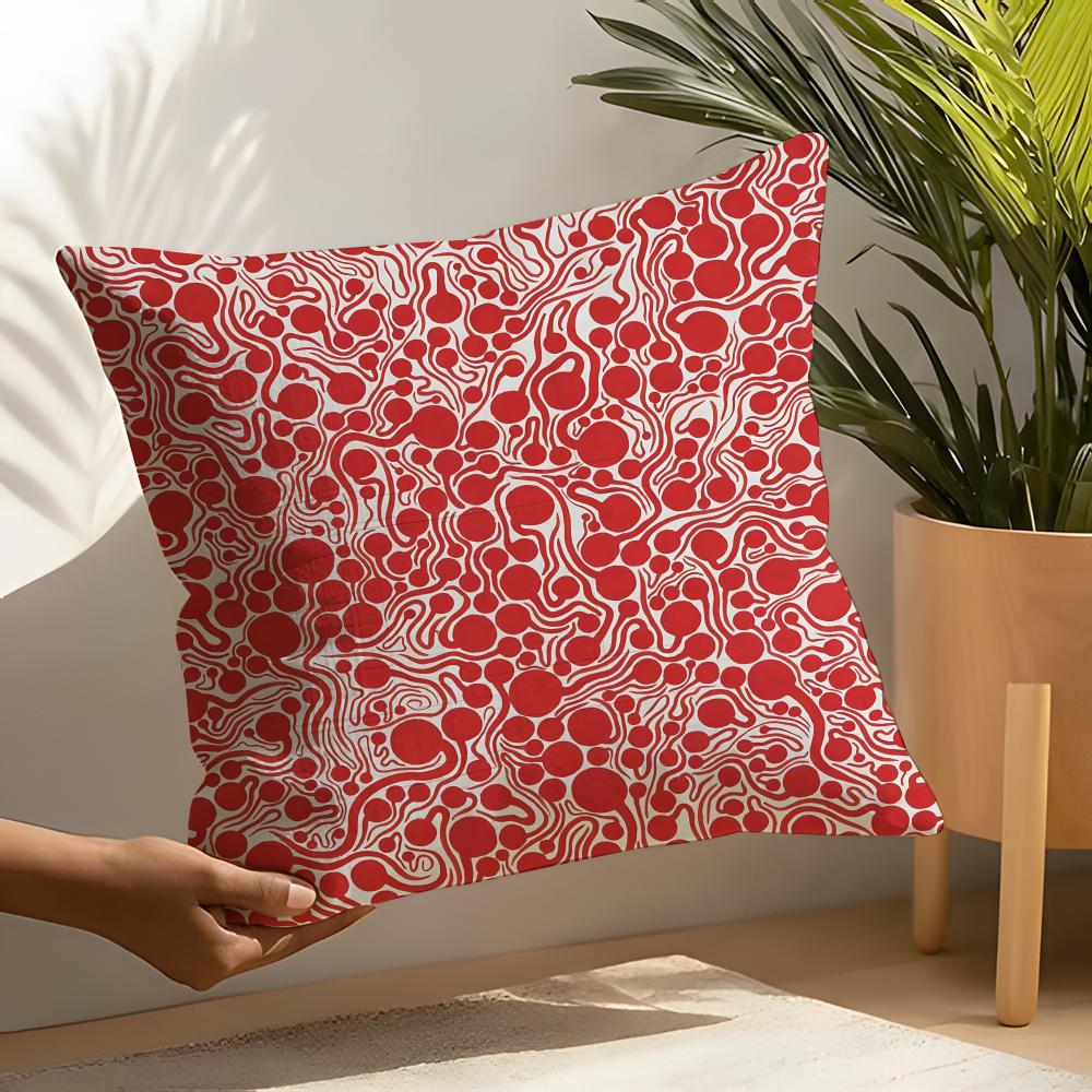 Fashion art YYayoi Kusama Pillow Case Linen Cushion Covers For Decorative Sofa Home Pillows Case Car Chair Pillows Cases