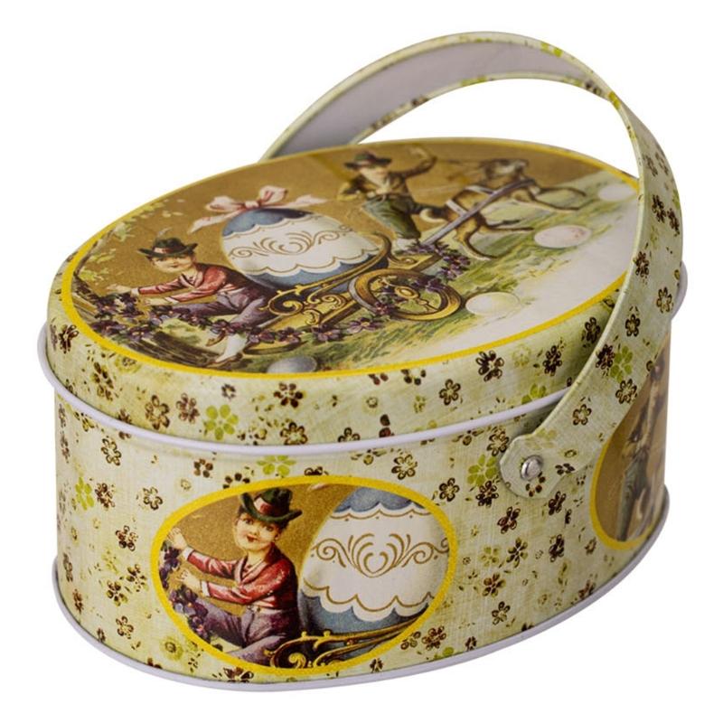

Delicate Storage Box Easter Candy Box Delicate Shape,Convenient Carry Handle Great for Displaying Safely Storing Items