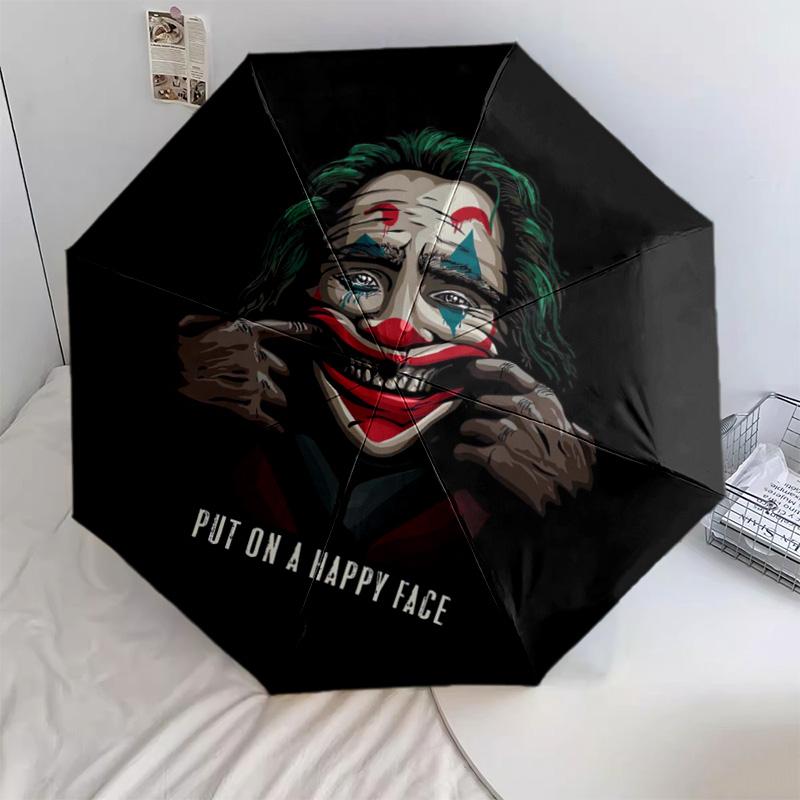 

1 PC Automatic Folding Umbrella - Cartoon Pattern, Portable & Foldable Design with 28 Ribs, Christmas Birthday Gifts