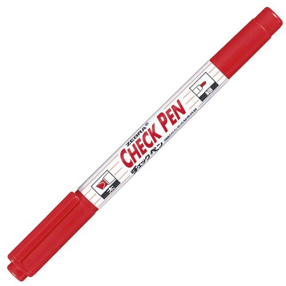 

Zebra Memorization Check Pens, Red, 10-Piece Set, B-MW-150-CK-R
