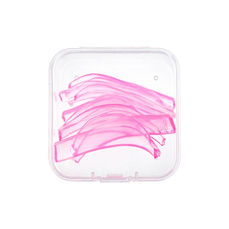 Halbmond-Silikon-Wimpernlifting-Schilde, Rosa 4 Größen S/M/LXL Wiederverwendbare Wimpernwelle-Pads für Salon-Laminierung
