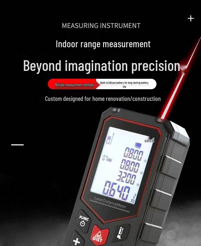 High-Precision Red Light Infrared Laser Rangefinder and Handheld Electronic Measuring Instrument