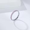 European Starry Sky Diamond Titanium Steel Women's Stackable Midi Ring - Fashionable, High-End Hand Jewelry