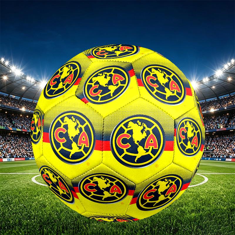 Club America Print Size 5 Soccer Ball, PU Wear Resistant Football for Match Training and Daily Practice, Birthday Gift for Soccer Fans
