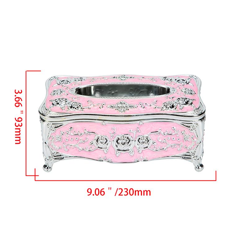 Elegant Tissue Box Cover Chic Napkins Case Holder Hotel Home Desktop Organizer