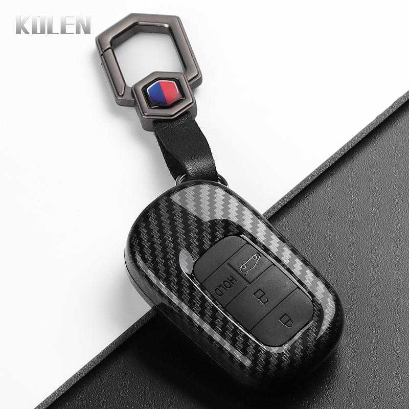 Abs Carbon Fiber Style Car Key Case Cover For Honda Civic 11Th Accord Cr-V Hr-V Pilot Vezel Zr-V Crv Key Protector Accessories